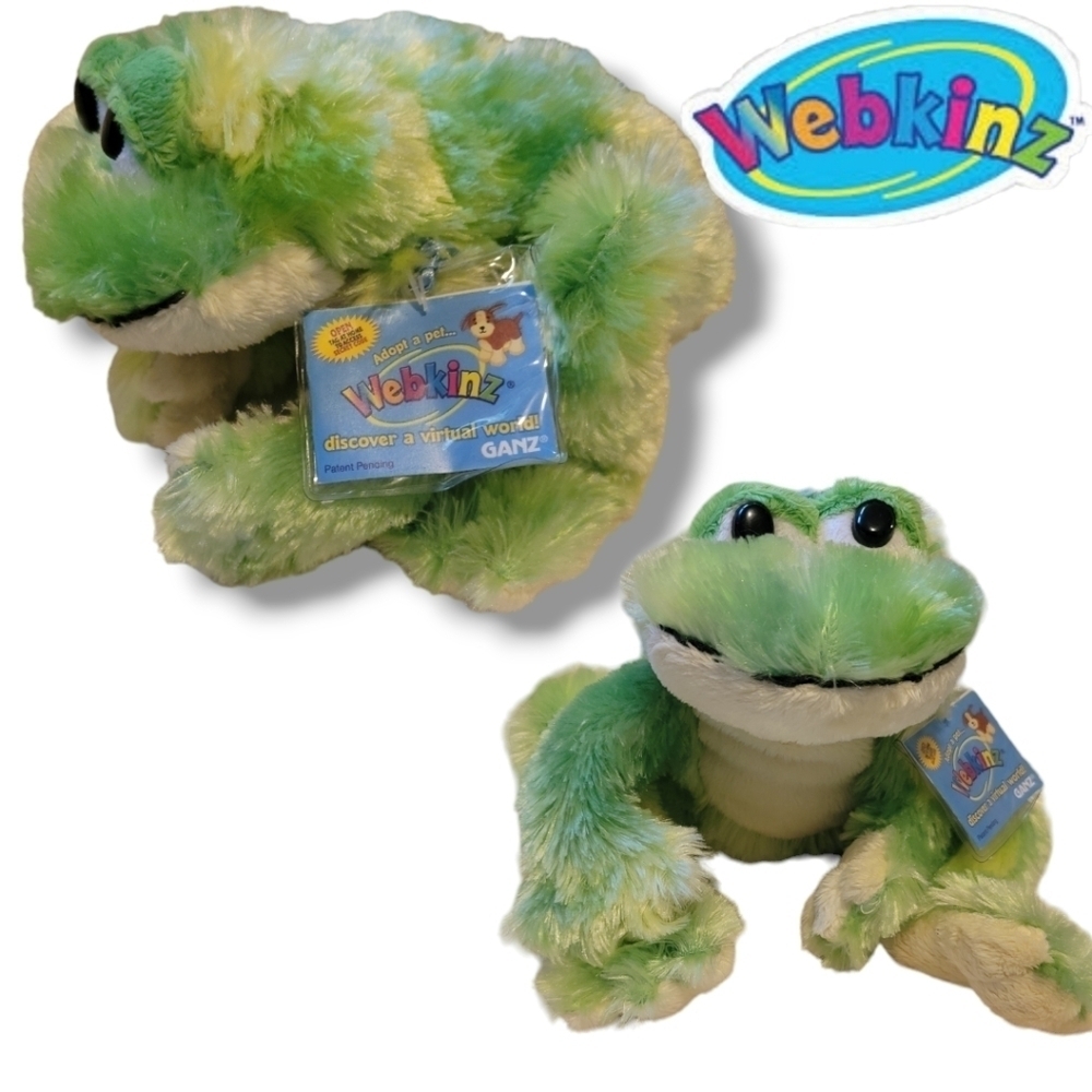 WEBKINZ GANZ Frog Amphibian Bundle of 6 Plush New w/ Codes Love,Tree,Bull,TieDye - Picture 8 of 11